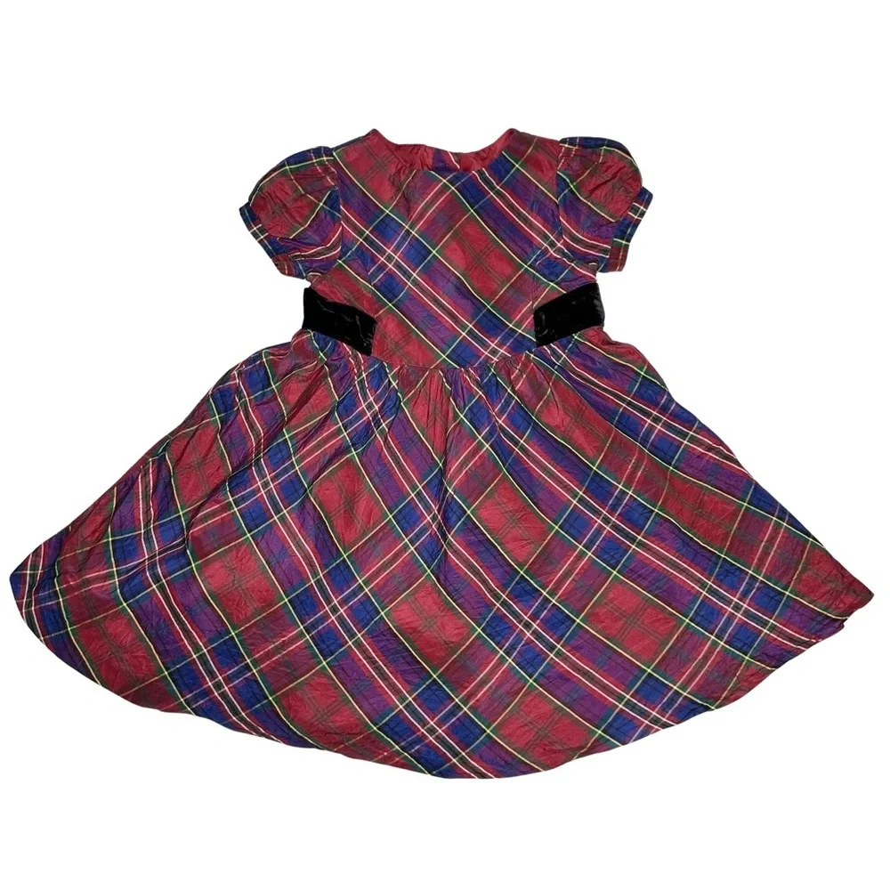 Gymboree Holiday Celebrations‎ Plaid Silk Dress